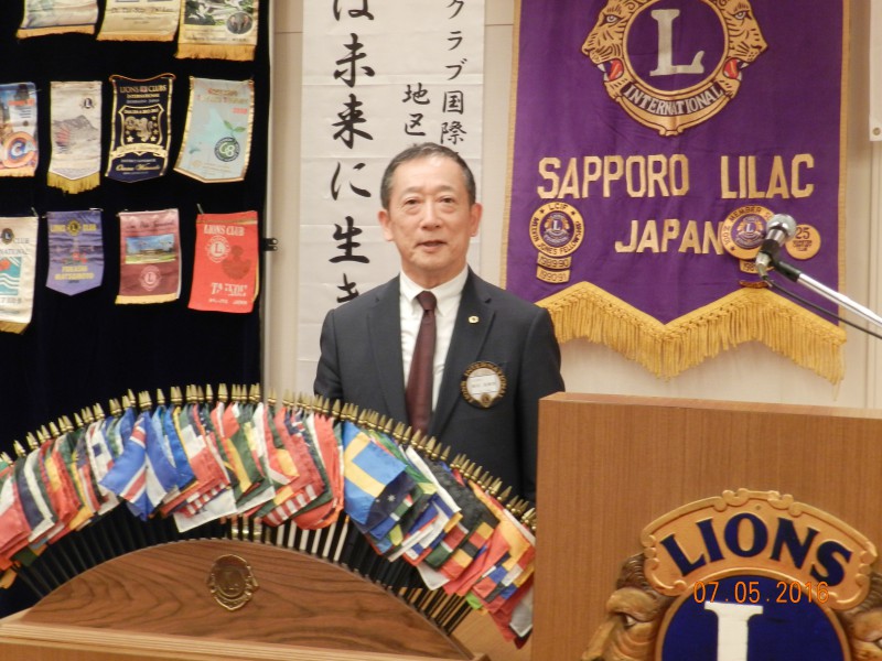 Ｌ蛭田会長の元、会長スローガン、クラブ運営方針の発表